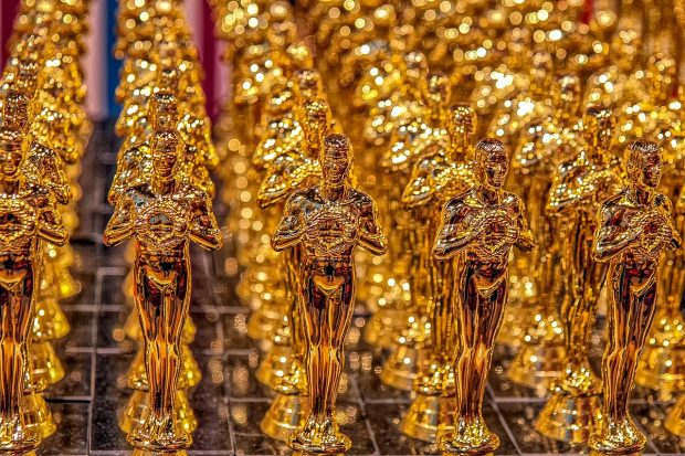 image of the Oscar award trophies