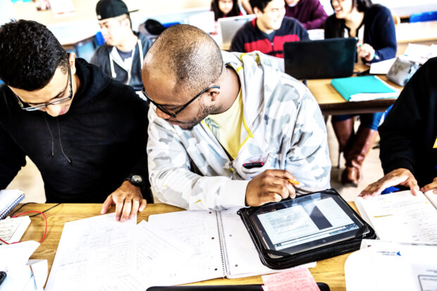 male student at Ciscso Networking Academy